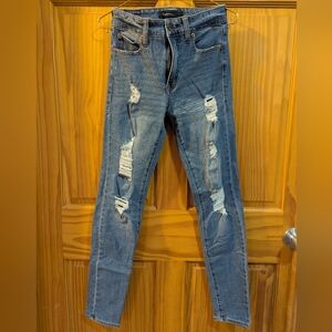 Aeropostale Ripped Blue Women's Jeggings